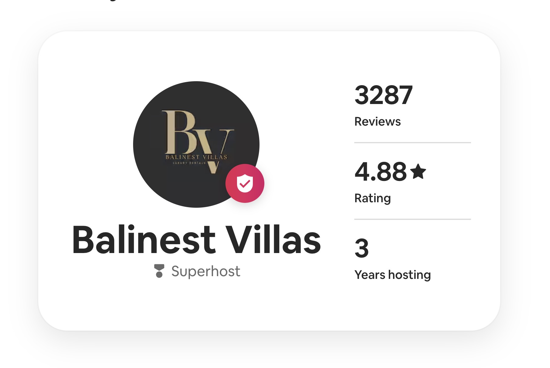 Balinest Villa Management - Superhost on AirBnB