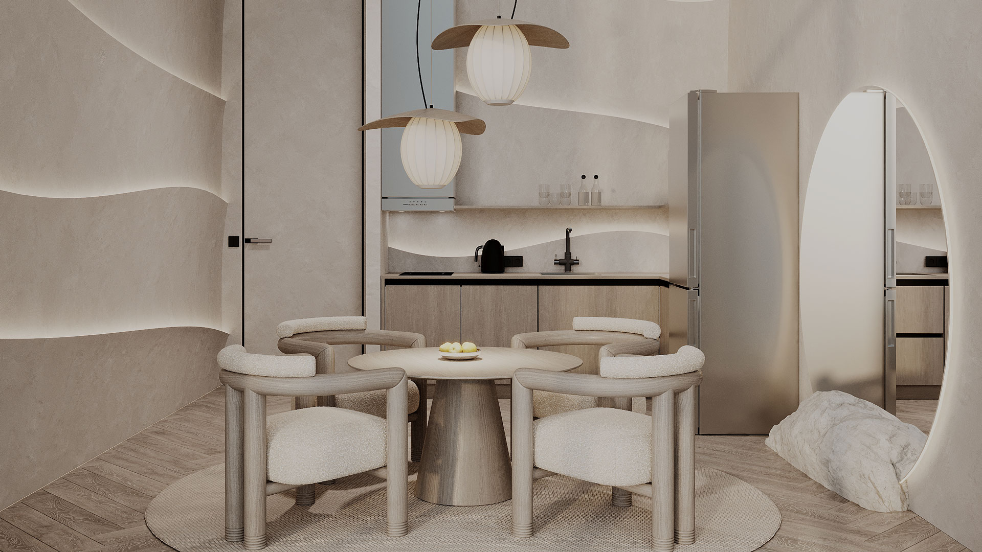 Futurisztikusan természetes – Haven 2 hálószobás apartman